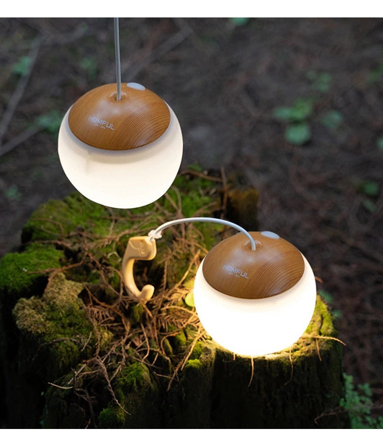 LED Rechargeable Camping Outdoor Campsite Long-Lasting Lighting Dimmable Tent Lamp