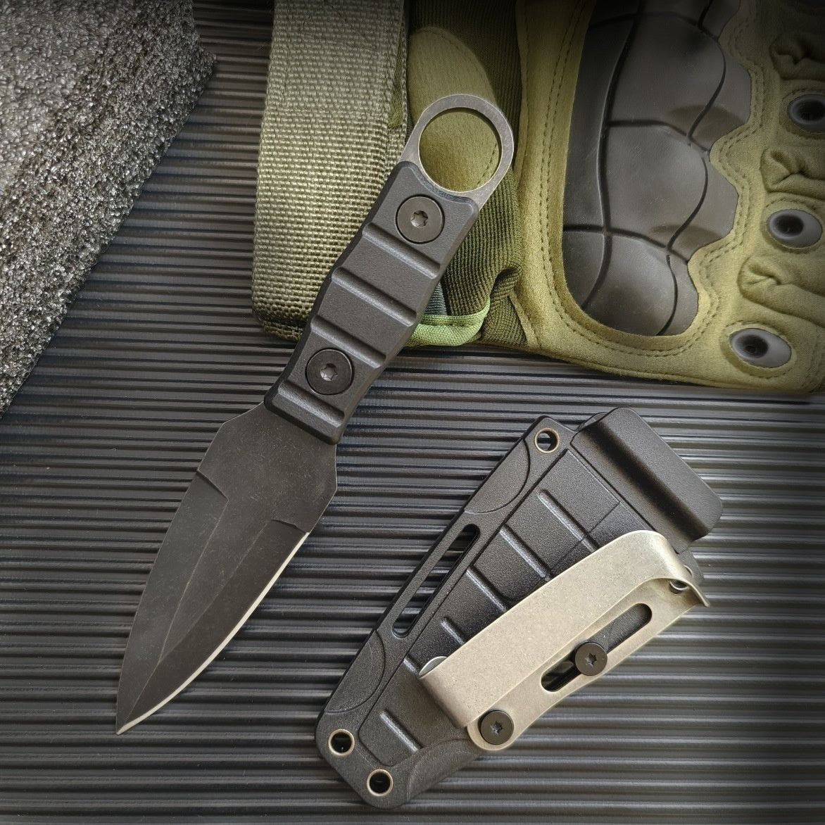 Outdoor Camping Portable High Hardness Small Straight Knife
