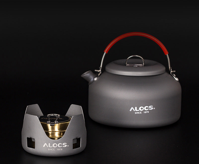 ALOCS Liquid & Solid Alcohol Stove – Portable Dual Fuel Camping Stove for Backpacking, Hiking & Outdoor Cooking