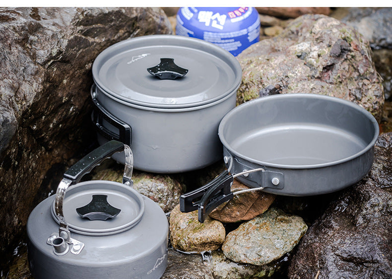Portable Camping Cookware Set – Lightweight Outdoor Cooking Kit for Hiking, Backpacking & Travel