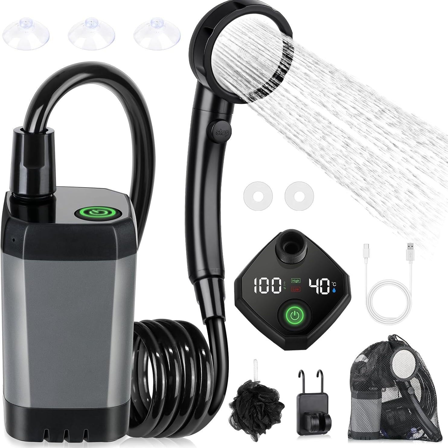 Outdoor Camping Car Wash Electric Shower