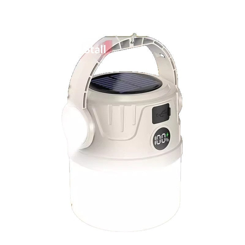 Outdoor Ultra-long-lasting Camping Tent Stall Lighting Solar-powered Lamp With Charging Capability