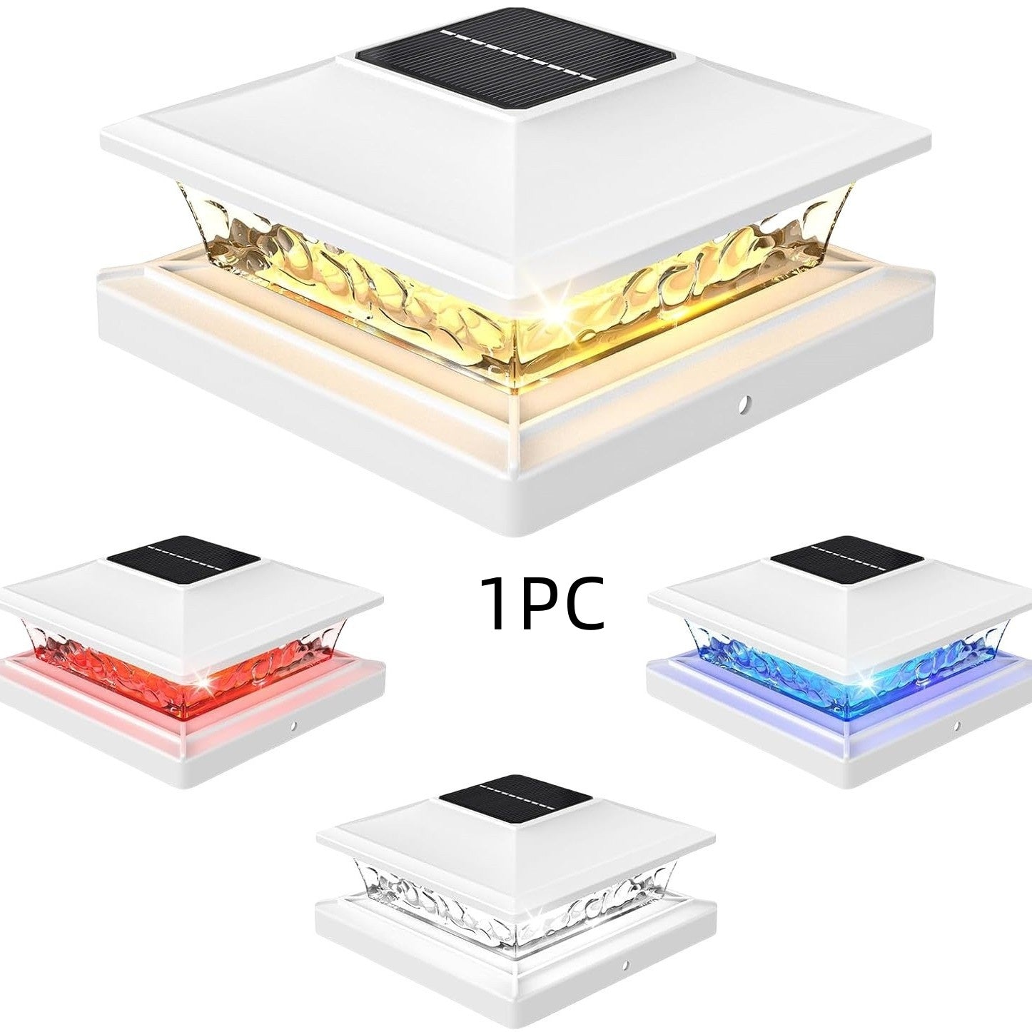 Outdoor Villa Railing LED Two-color Courtyard Lighting Solar Night Light