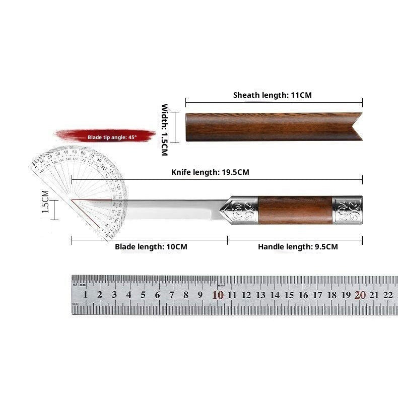 Outdoor BBQ High Hardness Wilderness Survival Knife