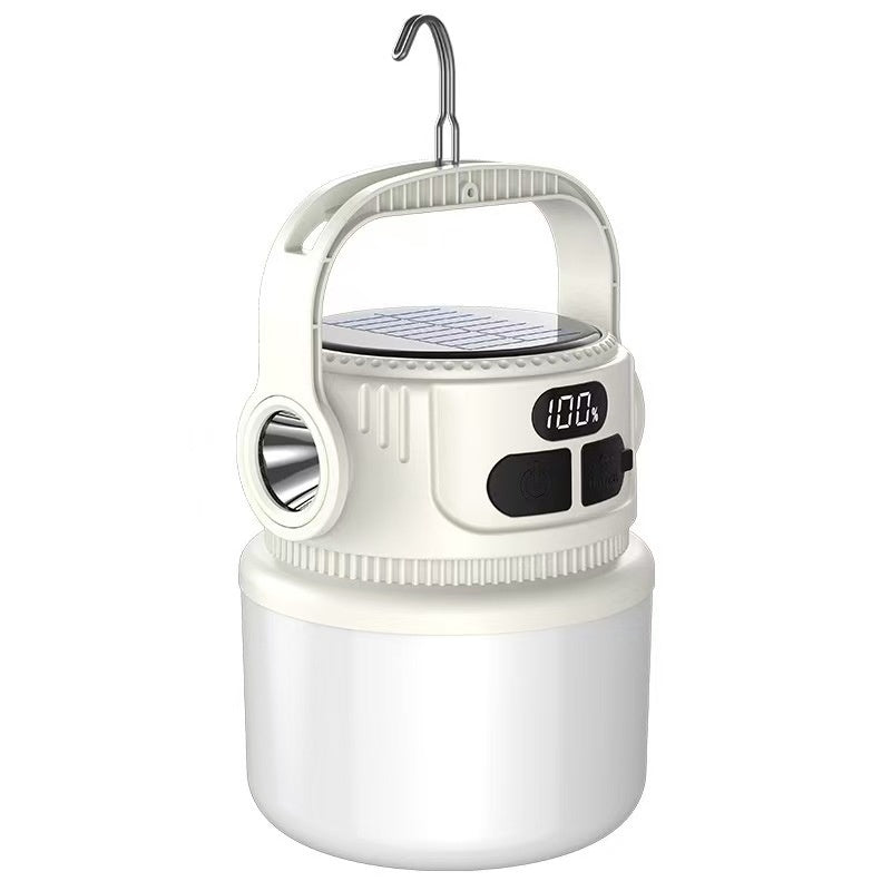 Outdoor Ultra-long-lasting Camping Tent Stall Lighting Solar-powered Lamp With Charging Capability