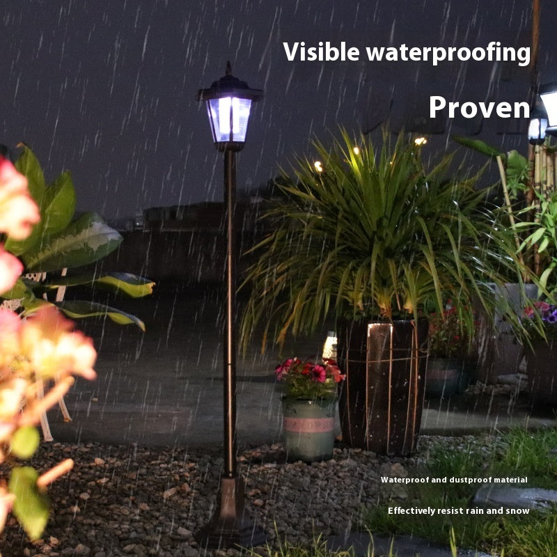 Solar Garden Lamp Lighting Ornamental Floor Outlet Hexagonal Lamp Outdoor Lawn Lamp Garden Landscape