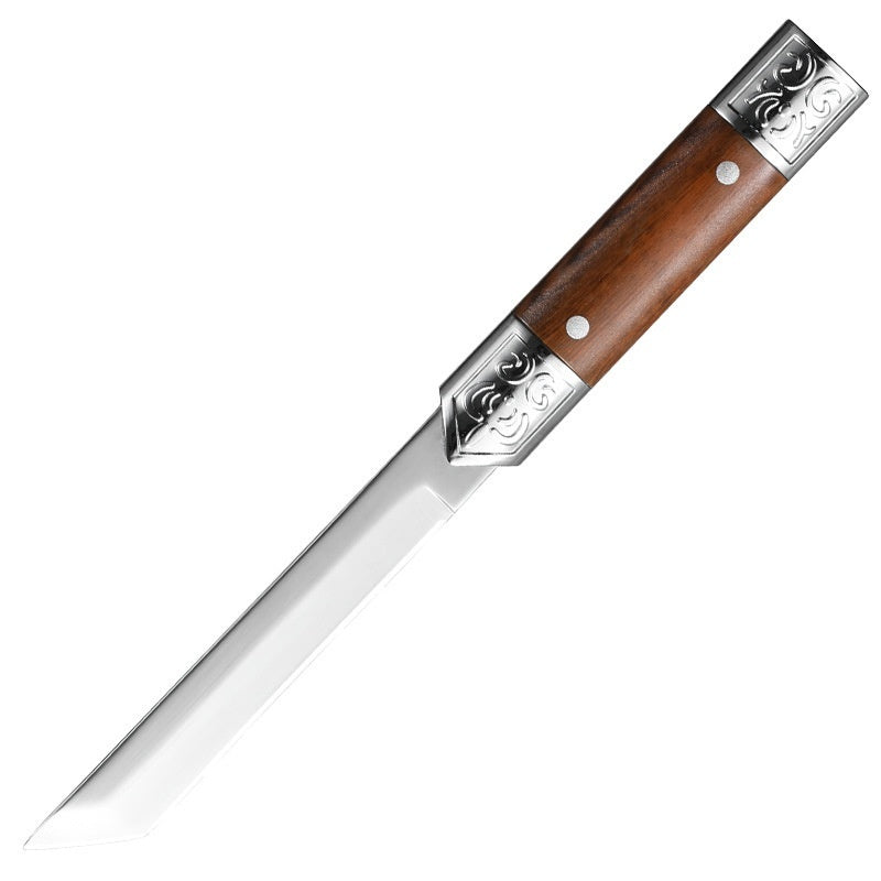 Outdoor BBQ High Hardness Wilderness Survival Knife