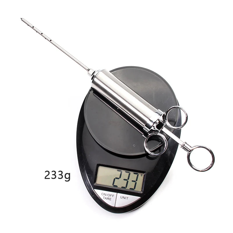 Leeseph Meat Injector – 304 Stainless Steel with 3 Needles