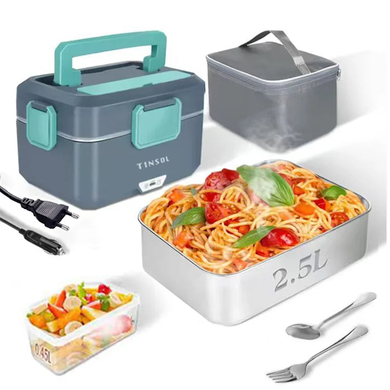 TINSOL 3.5L Electric Heated Lunch Box – Fast 90W Heating
