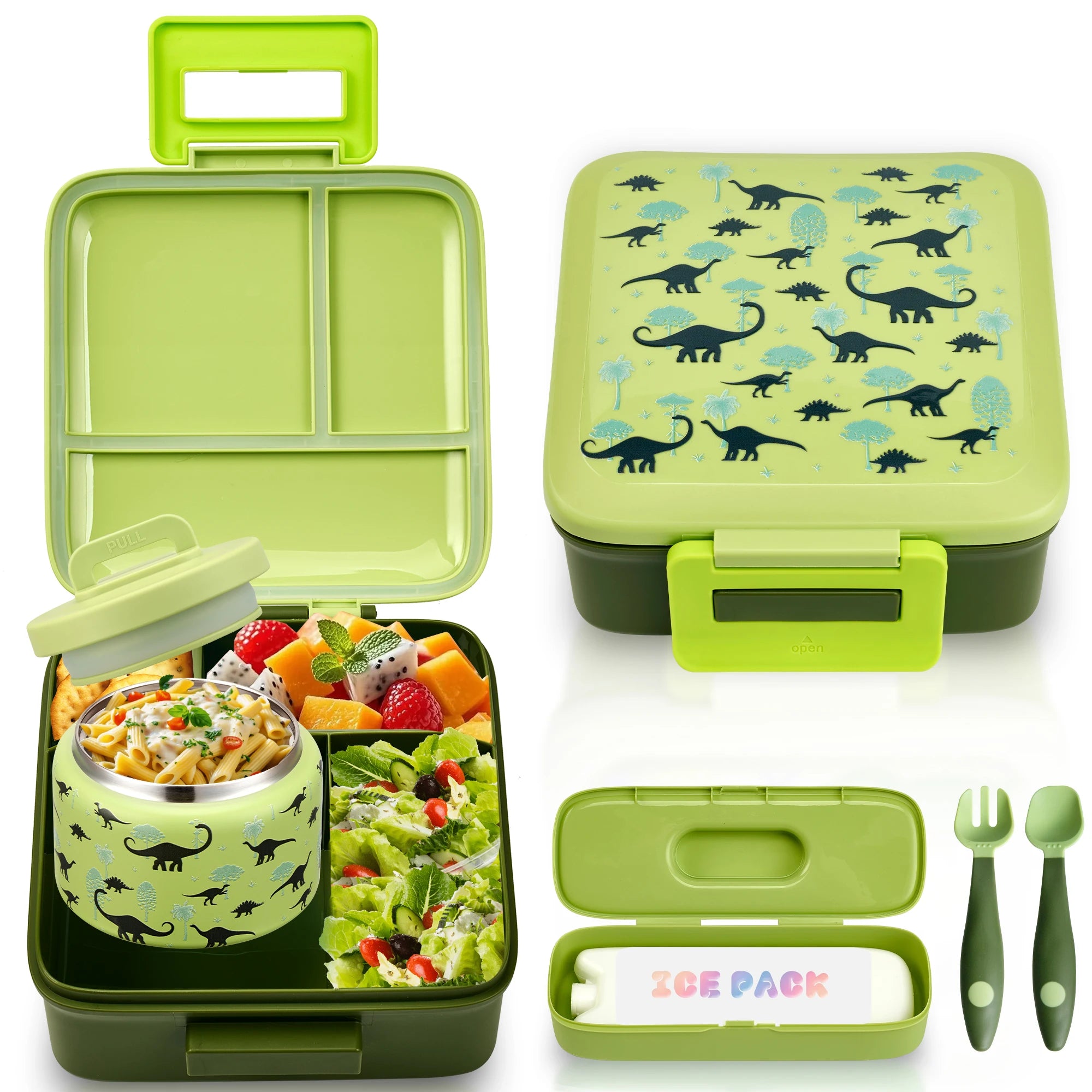 Kids Bento Lunch Box – Leak-Proof with Insulated Jar