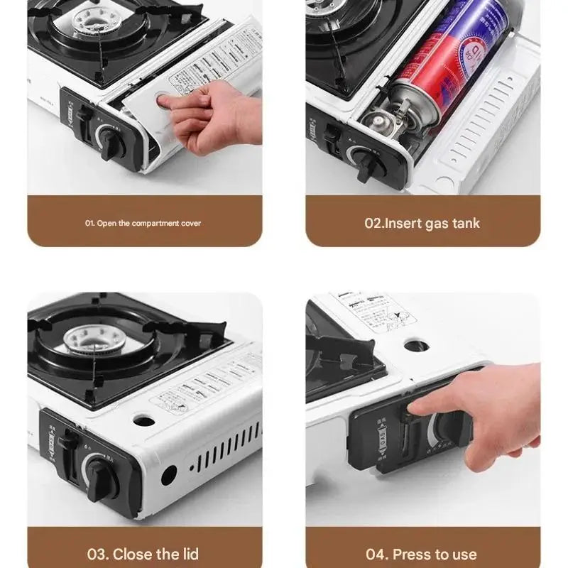 2025 Portable Outdoor Cassette Stove – Butane Gas Burner
