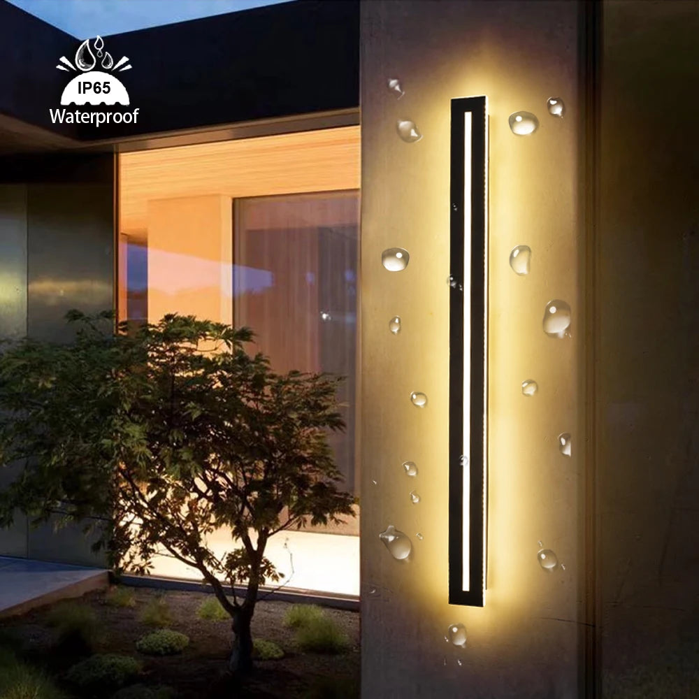 Waterproof IP65 LED Wall Sconce – Outdoor Long Light