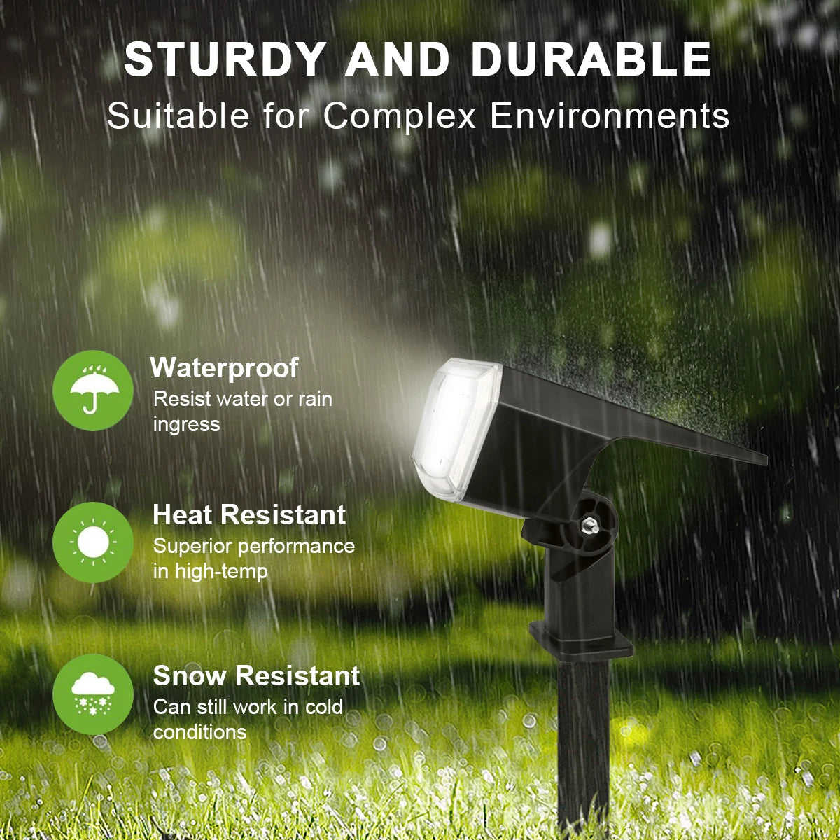 Solar LED Floodlight 1200mAh – Waterproof Garden Light