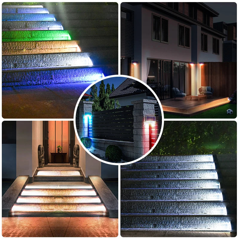 Solar LED Step Light – IP67 Waterproof Stair Lamp