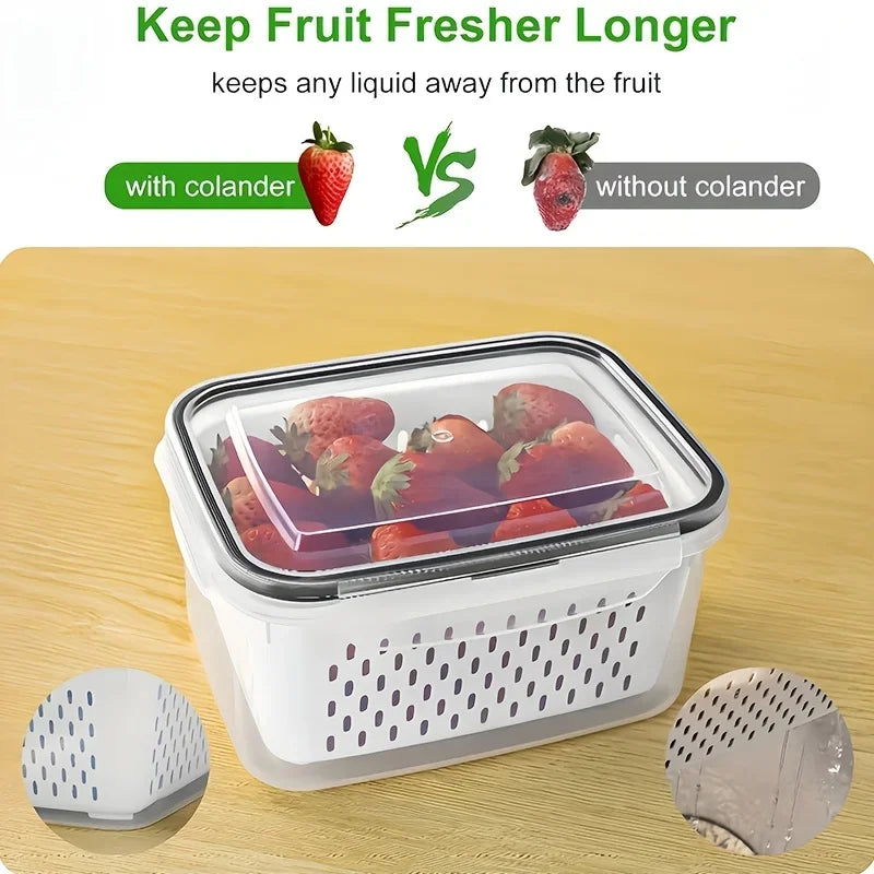 9PCS Fruit Storage Containers – Fridge Organizer Set