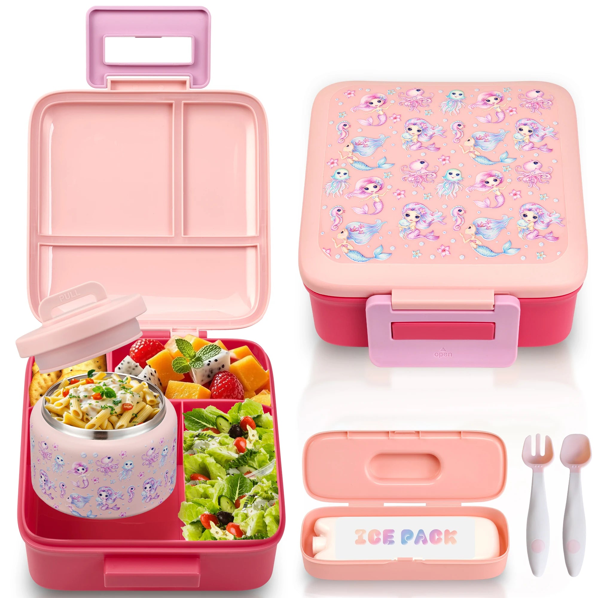 Kids Bento Lunch Box – Leak-Proof with Insulated Jar