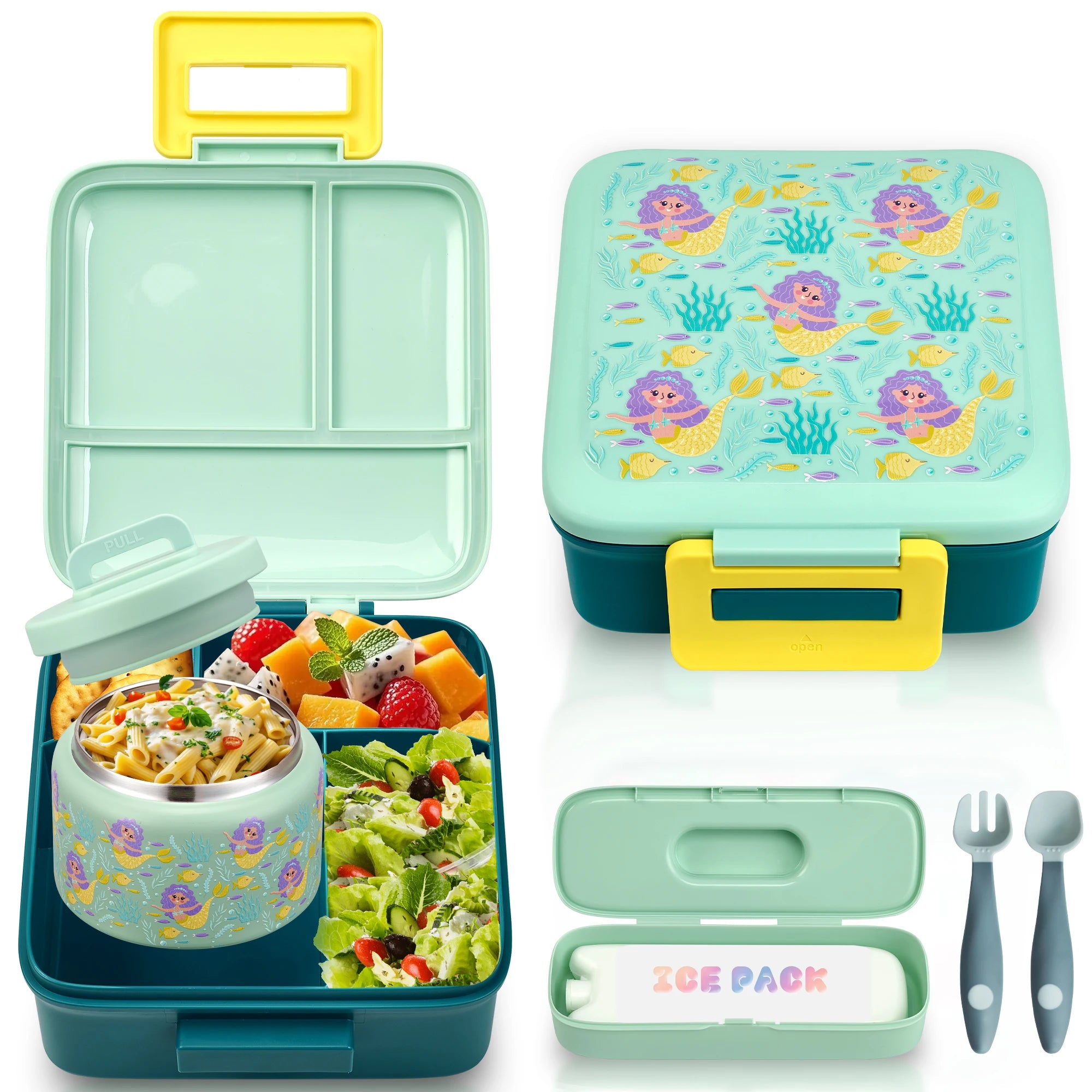 Kids Bento Lunch Box – Leak-Proof with Insulated Jar