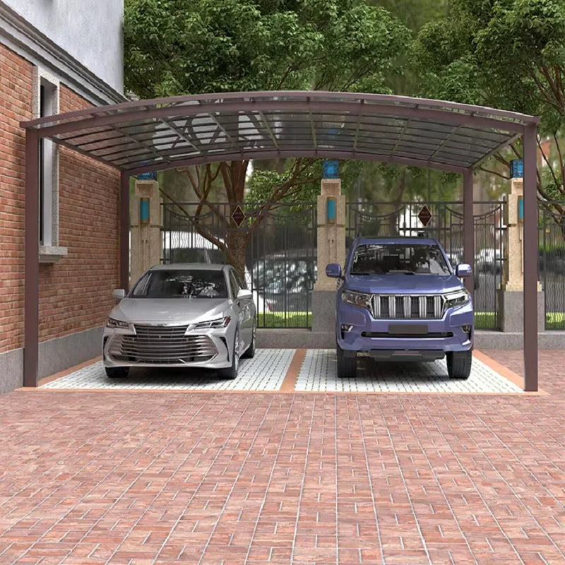 OneAlu Modern Custom Aluminum Outdoor Structure - Gazebo, Carport, Sunshade Canopy for Villa, Garden, Patio & Flower Stand