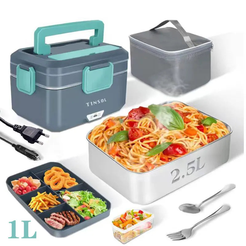 TINSOL 3.5L Electric Heated Lunch Box – Fast 90W Heating