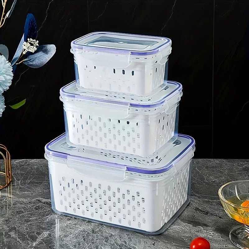 9PCS Fruit Storage Containers – Fridge Organizer Set