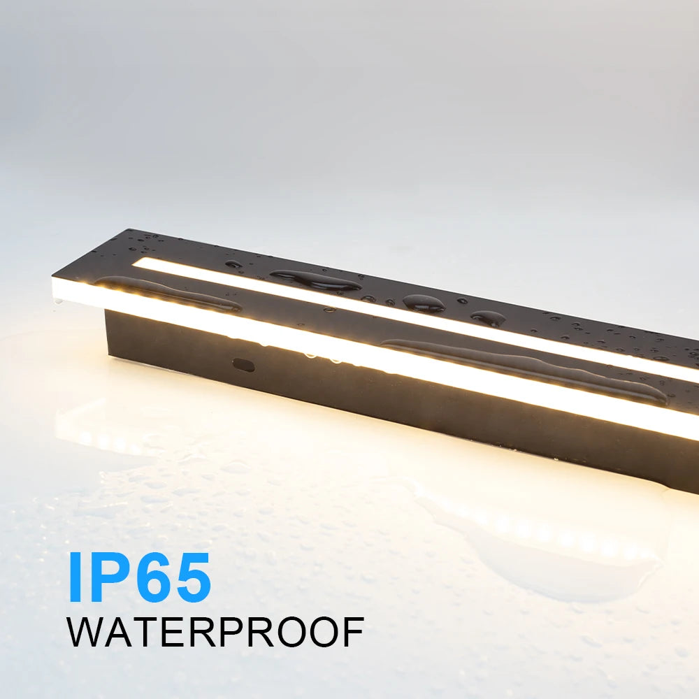 Waterproof IP65 LED Wall Sconce – Outdoor Long Light