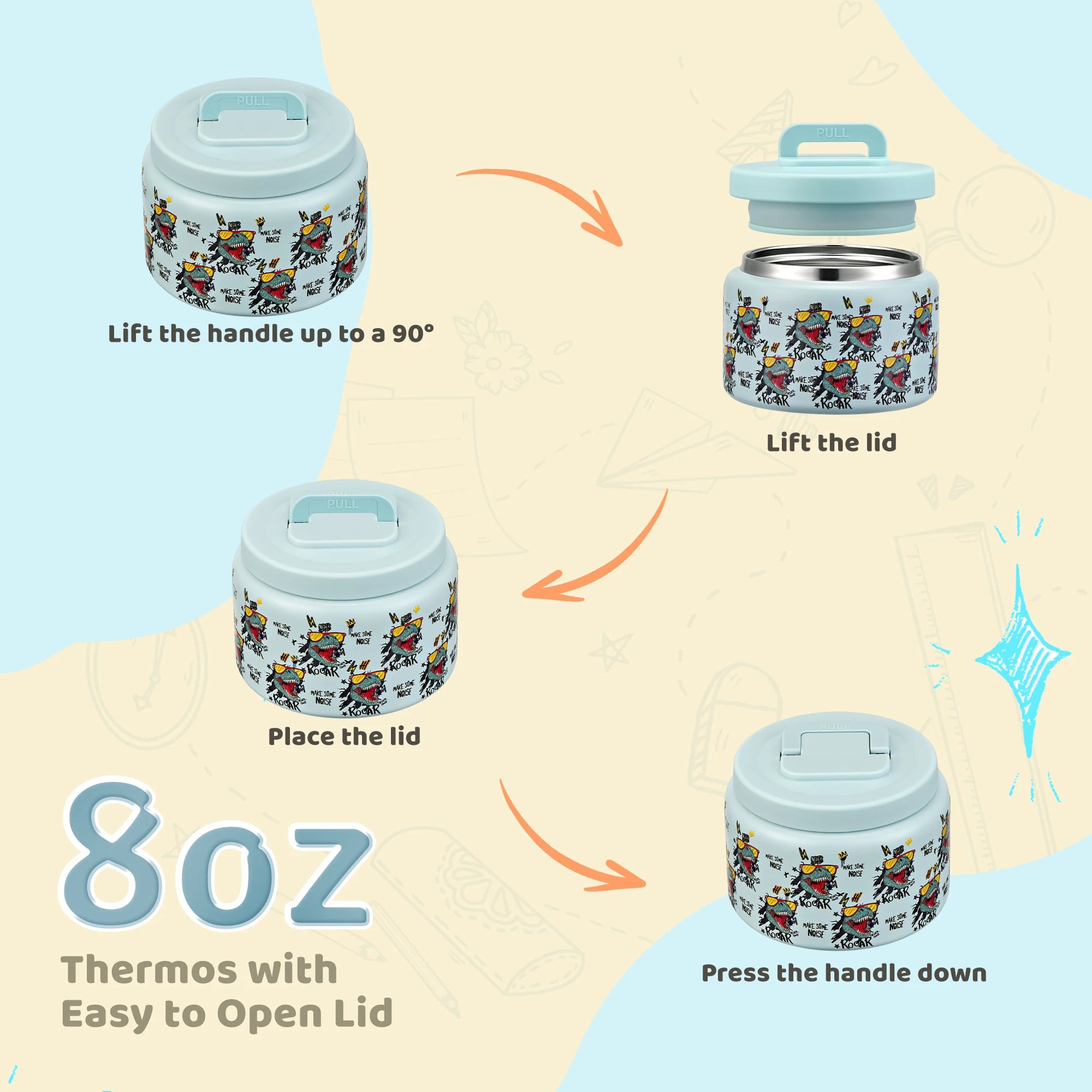 Kids Bento Lunch Box – Leak-Proof with Insulated Jar