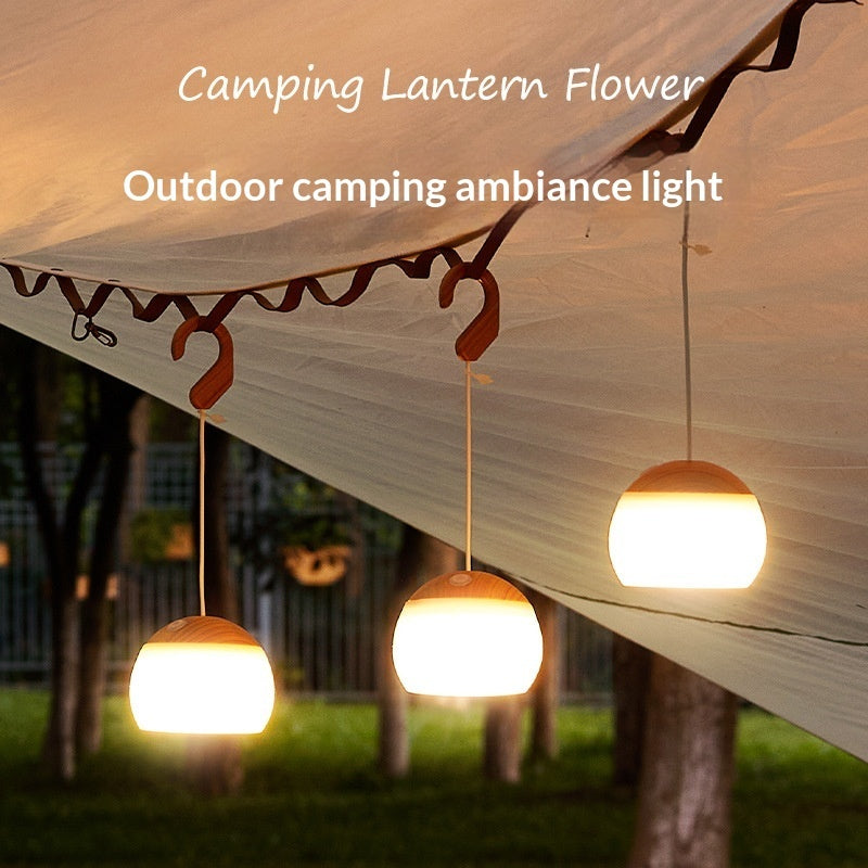 LED Rechargeable Camping Outdoor Campsite Long-Lasting Lighting Dimmable Tent Lamp