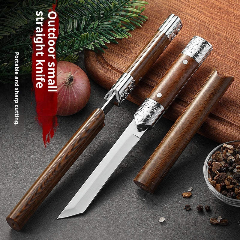 Outdoor BBQ High Hardness Wilderness Survival Knife