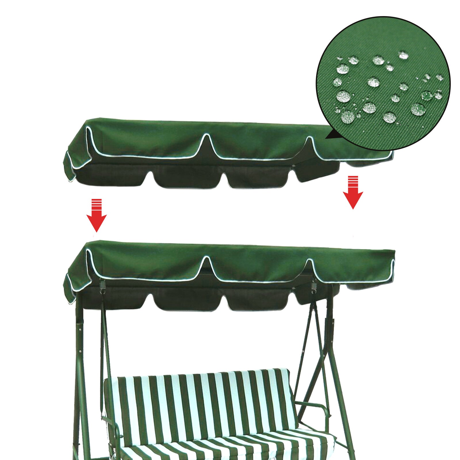 Courtyard Outdoor Thickened Waterproof Swing Ceiling Cover
