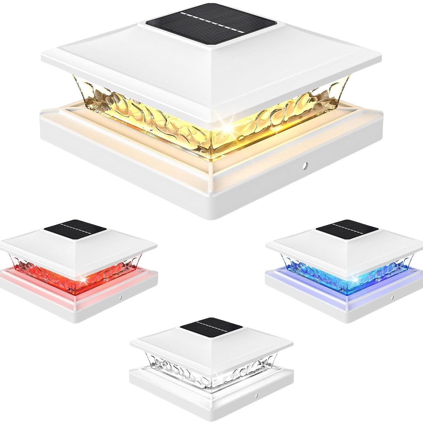 Outdoor Villa Railing LED Two-color Courtyard Lighting Solar Night Light